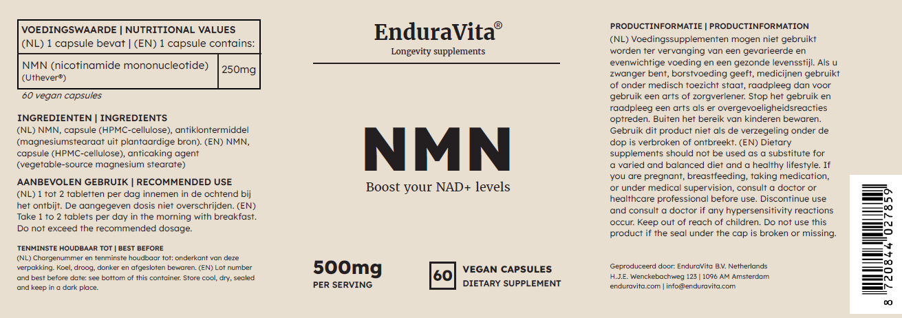 NMN Capsule 60x250mg