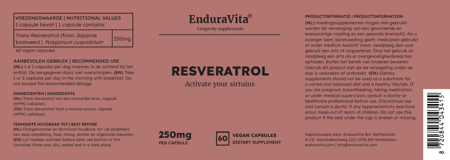 Capsule di Resveratrolo 250 mg