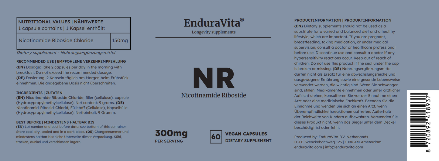 Integratore di Nicotinamide Riboside 60x150mg